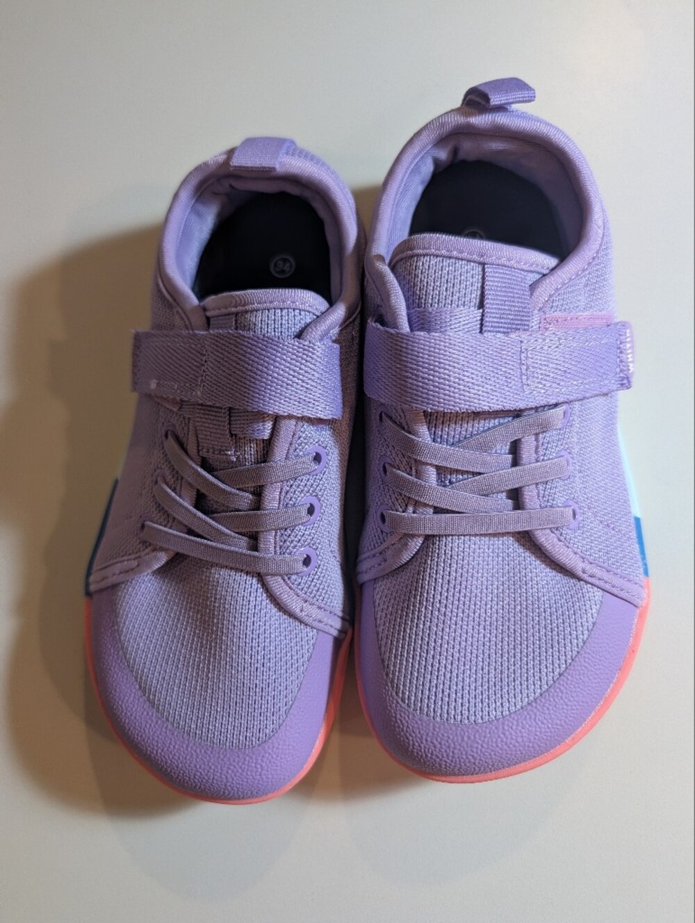 Whitin Kids Lavender Active Sneakers with Pink Accent Size 34(4)